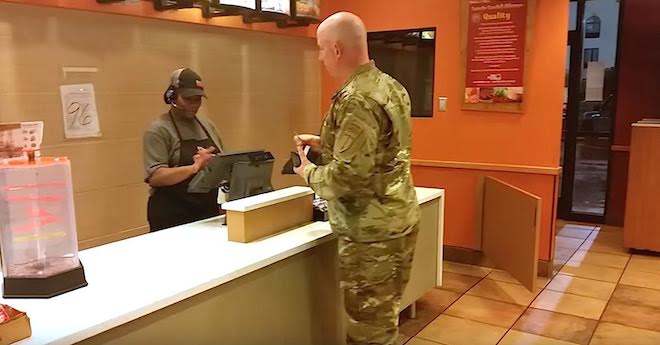 Soldier’s Kind Deed For Two Hungry Boys Wins Him Praise