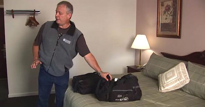 Man Shows How To Look For And Avoid Bedbugs In A Hotel