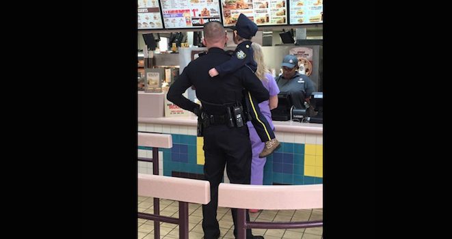 4-Year-Old Girl’s Birthday Wish Comes True When She Gets To Take Cop Out For Lunch