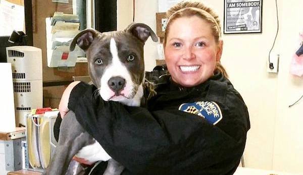 Cop Finds Abandoned Dog In Vacant House And Ends Up Taking Him Home