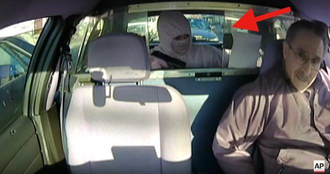 Instant Karma Strikes Man Robbing Cab Driver