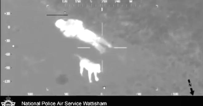Missing Man And His Loyal Dog Found With Police Helicopter Thermal Cameras