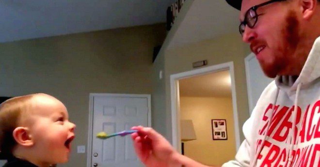 Dad Sings Adorable Vegetable Parody Of ‘Lean On Me’ To Get His Baby To Eat Them