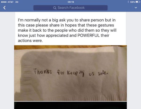 note to cops