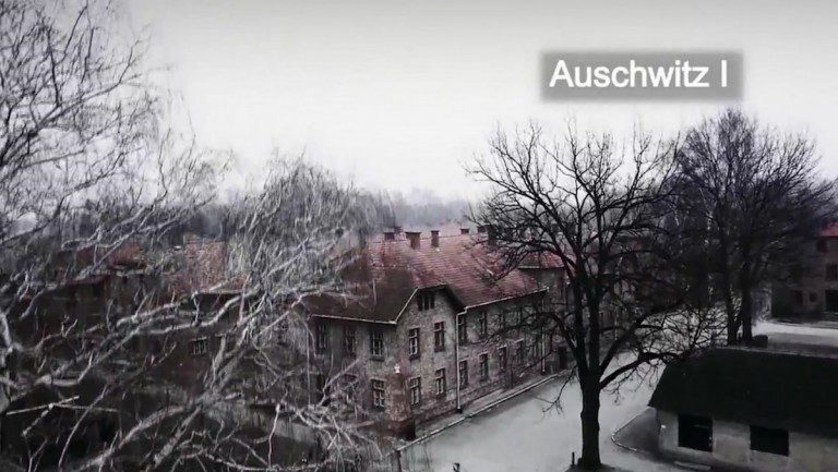 drone over nazi camp