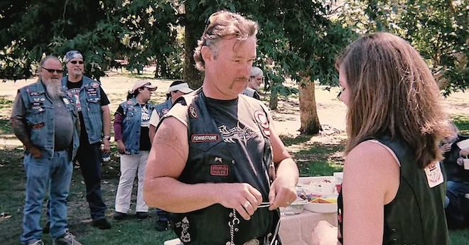 bikers help abused girl
