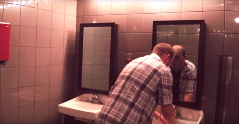 Prisoner Talks To Surprised Bargoers Through Mirror About The Consequences Of Drinking And Driving