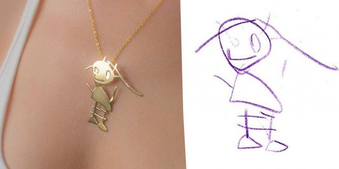 Artists Transform Children’s Drawings Into Beautiful Jewelry
