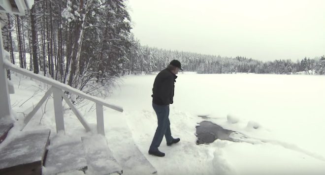 Elderly Man Has Adorable Friendship With Wild Otter