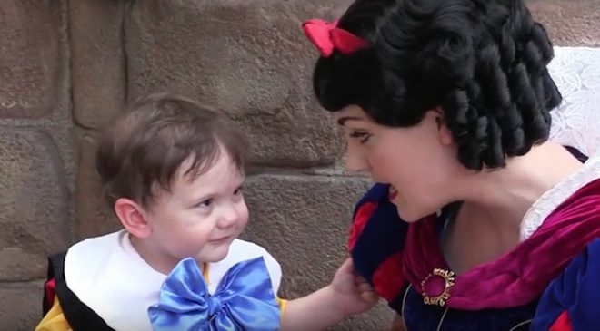 2-Year-Old With Non-Verbal Autism Falls In Love With Snow White