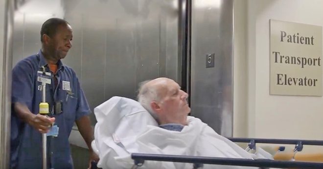 Singing Transporter At Hospital Makes Patients Feel Better