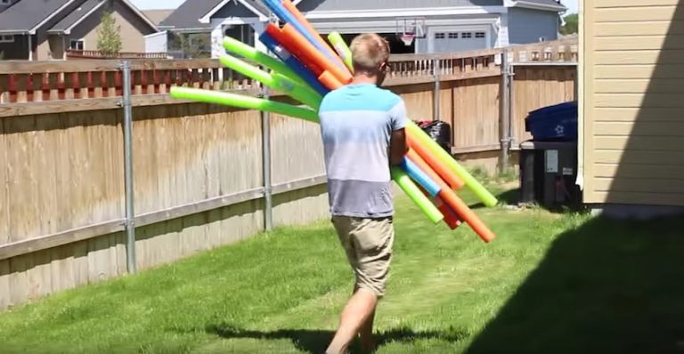 pool noodle obstacle course