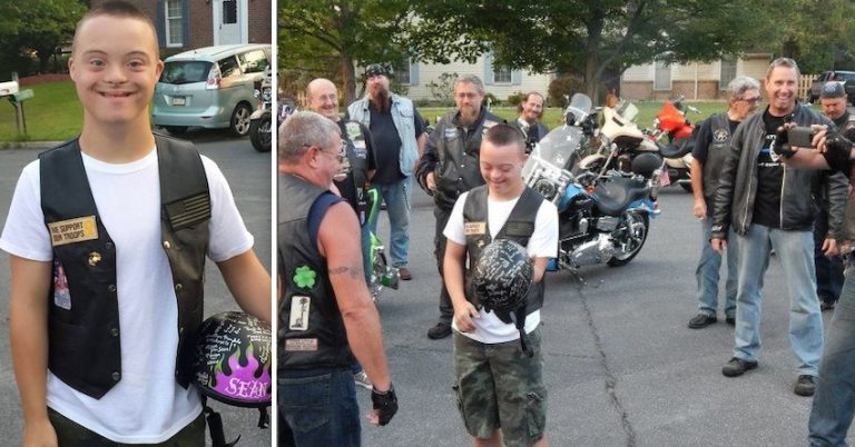 bikers escort teen
