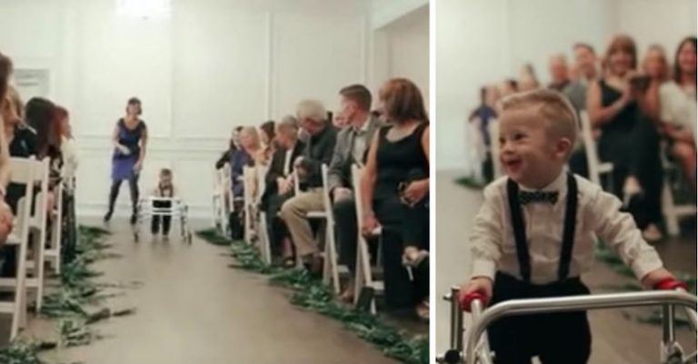 Toddler With Down Syndrome Surprises Wedding Guests