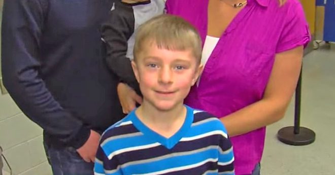 boy buys lunches for kids