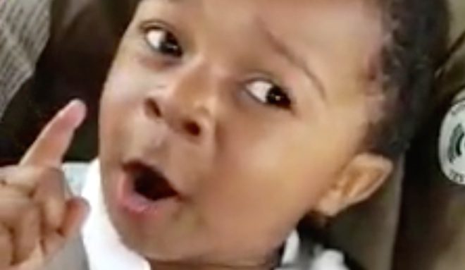Adorable Toddler Breaks Into Song With His Grandmother