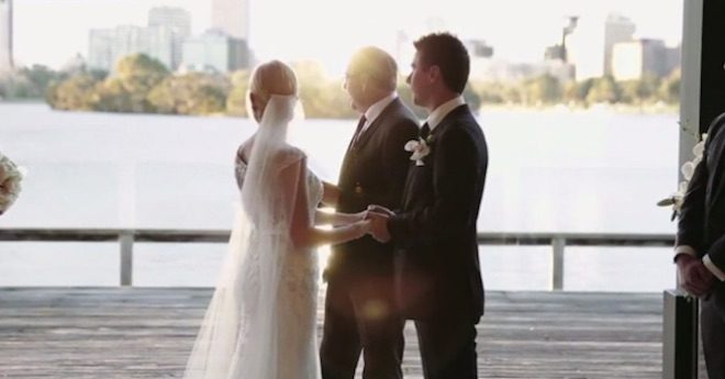 Runaway Flower Girl Hilariously Interrupts Wedding Ceremony