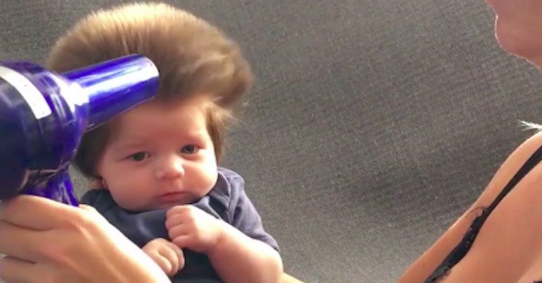baby with full head of hair