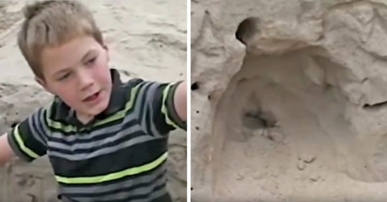 Boy Playing In Sand Dunes Finds Girl Buried In Sand And Saves Her Life