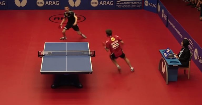 Funniest Table Tennis Rally Has Crowd Gasping Out Loud