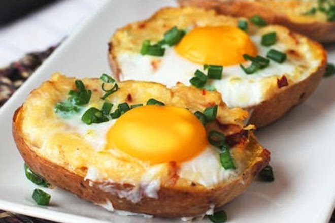 baked potato with egg recipe