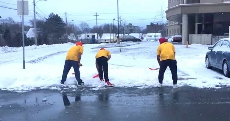 These Canadian Men Have Found A Way to Make Shoveling Snow Fun