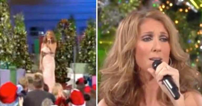 Celine Dion sings Christmas carol