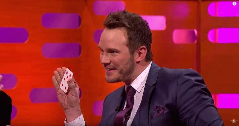 Chris Pratt card trick