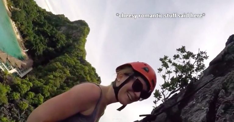 Things Go ‘Downhill’ Immediately For Couple After Wedding Proposal On Side Of Cliff