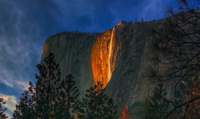 firefall in Yosemite