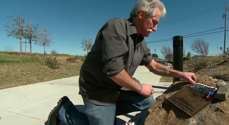 grieving father surprised by company