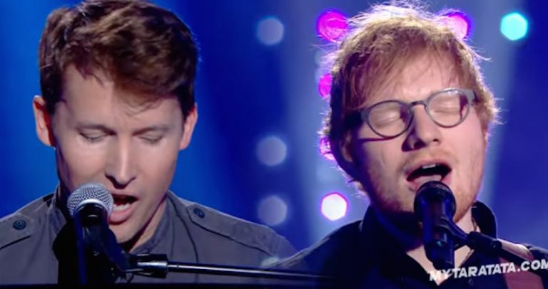 Ed Sheeran And James Blunt Singing Elton John’s ‘Sacrifice’ Is Simply Perfect