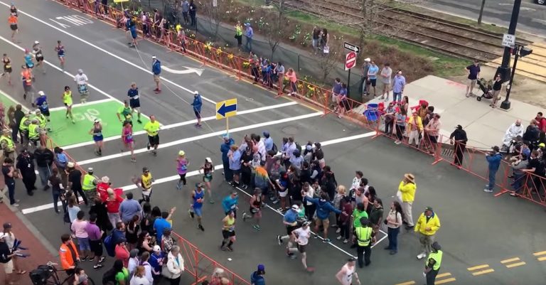 Boston Marathon crossing