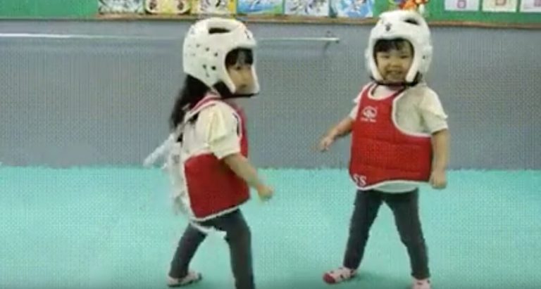 Toddlers Engage In The Cutest Taekwondo Fight Ever