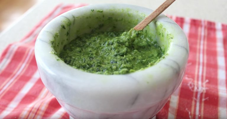 How to Make Authentic Fresh Basil Pesto