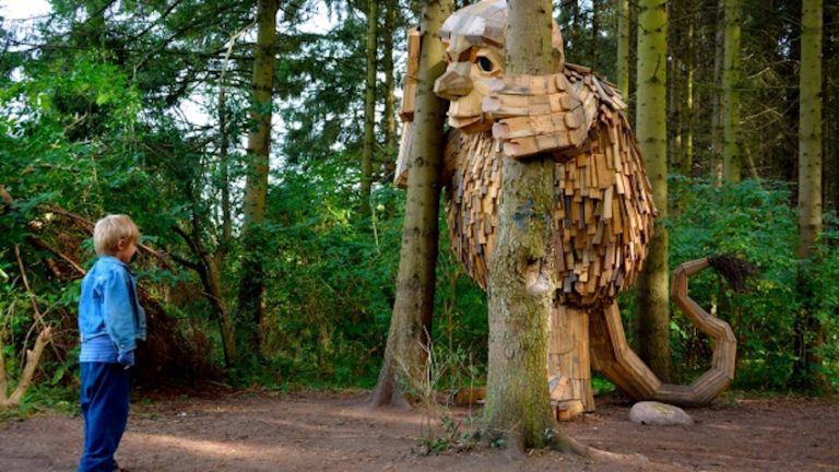 Artist Hides 6 Forgotten Giants In The Forest For People To Find