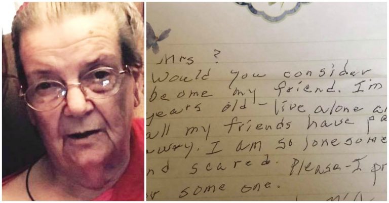 Lonely 90-Year-Old Woman Leaves Heartbreaking Note On Neighbor’s Door