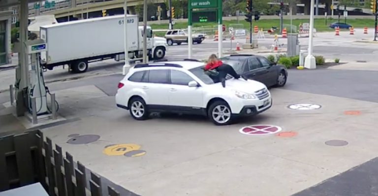Woman Boldly Fights Off Carjackers At Gas Station