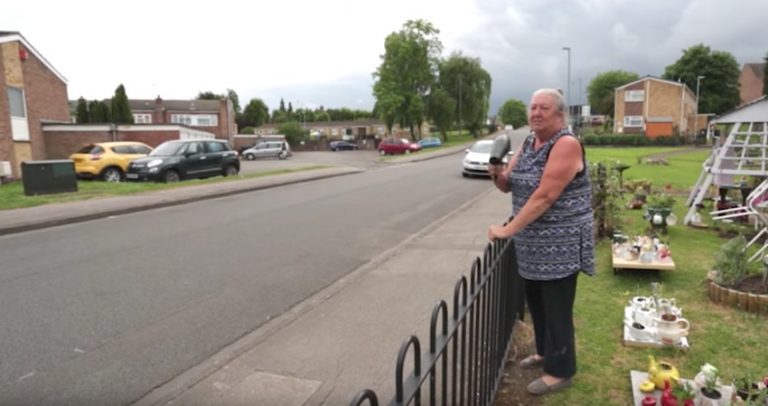 grandma stops speeders