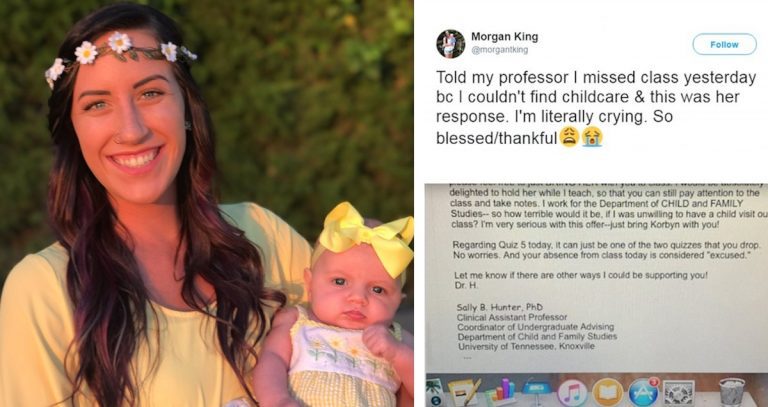 Single Mom Cries At Professor’s Response After She Misses Class When She Couldn’t Find Child Care
