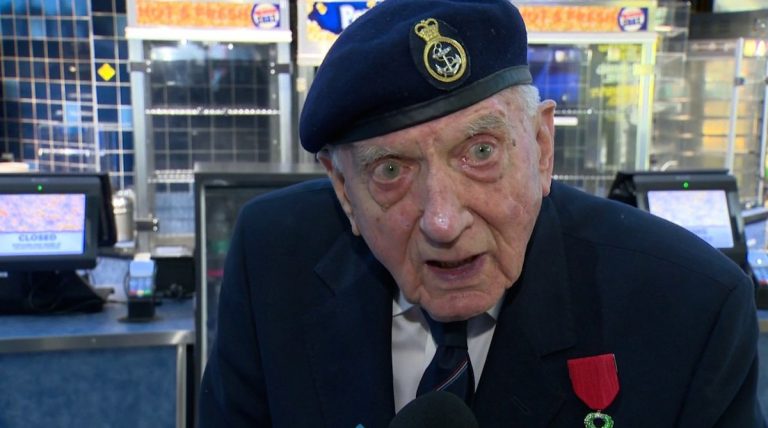 97-Year Veteran Who Survived WWII’s Dunkirk Causes Stir At Movie Premiere