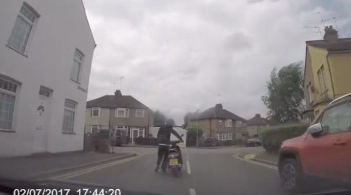 Man With Scooter Tries To Pull Off Brazen Scam But It Hilariously Backfires