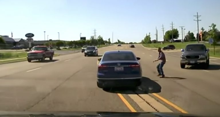 Man Boldly Saves Driver Having Seizure And Swerving Into Oncoming Traffic