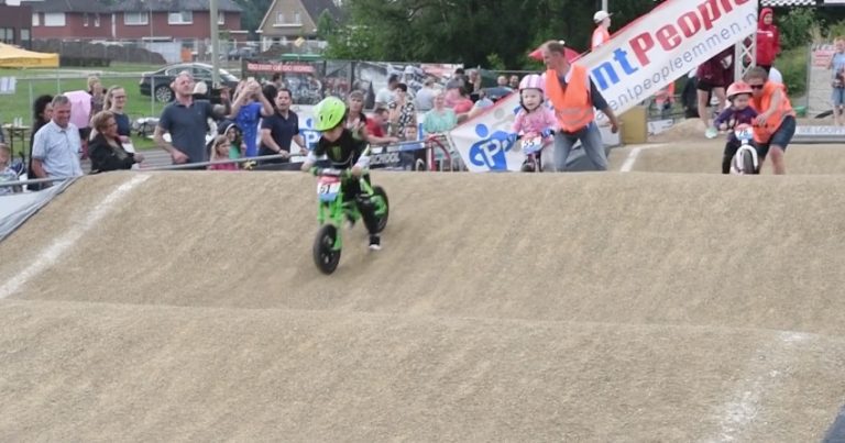 Kid In Toddler Bike Race Is The Clear Winner Until He Hilariously Surprises Everyone