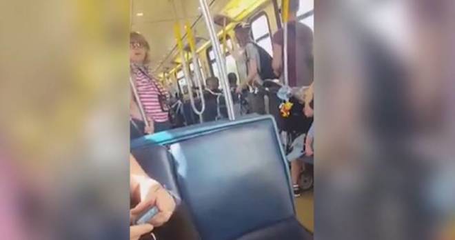 people intervene on racial tirade on transit