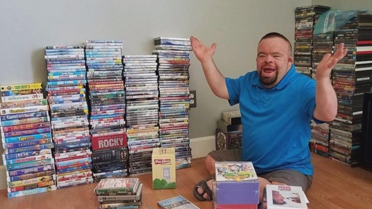 Strangers Step Up After Man With Down Syndrome Loses Movie Collection In Fire