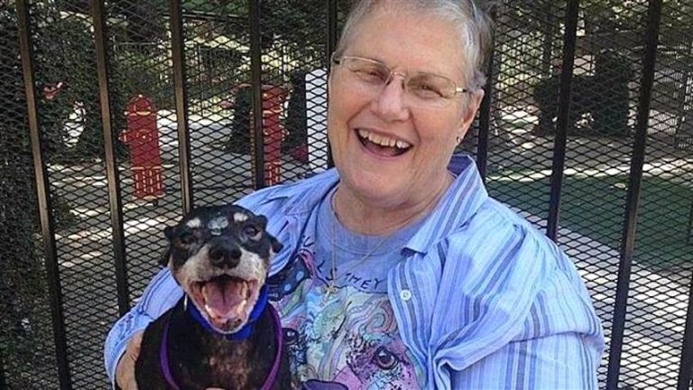 woman adopts unwanted dog