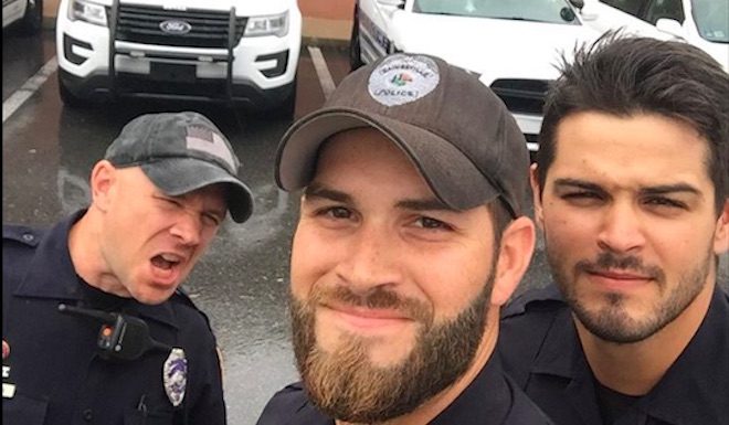 Cops Share A Selfie And Makes Their Police Chief Blush When It Goes Viral