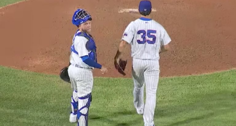Iowa Cubs catcher Taylor Davis