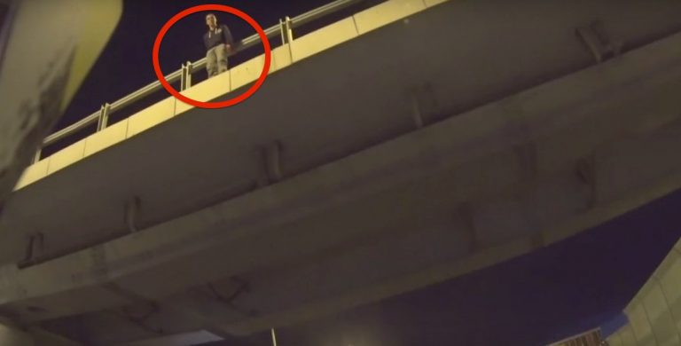 motorcyclist saves suicidal man